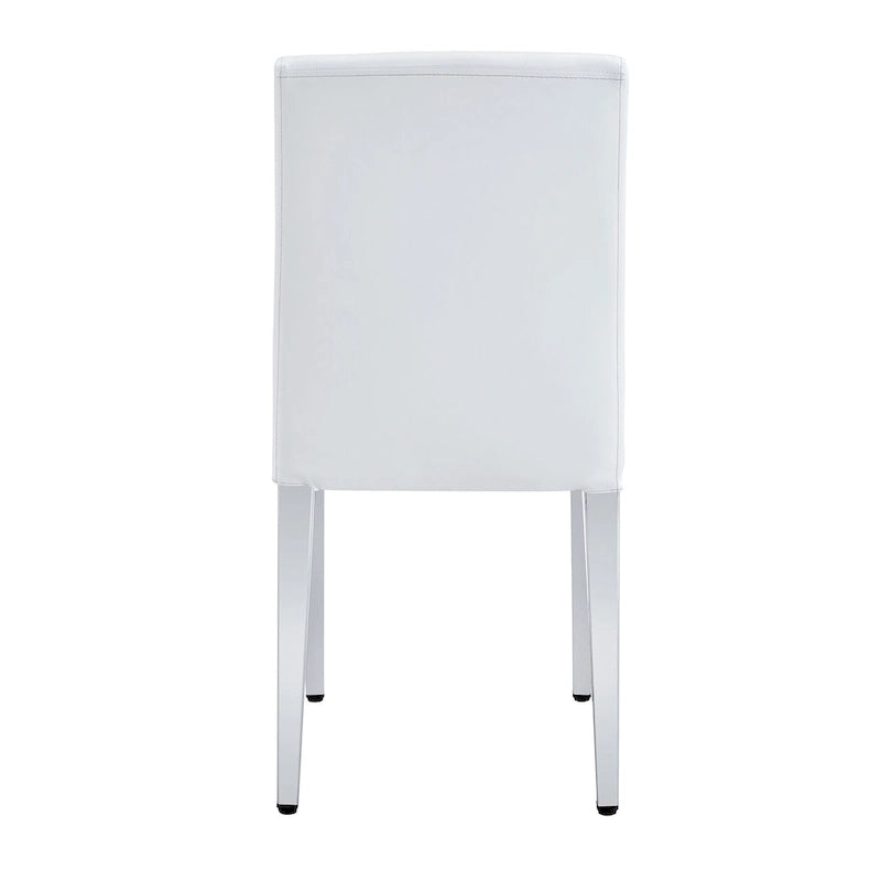 Chaises de salle à manger modernes avec pieds en métal, Chaise d'appoint, Chaise de cuisine sans accoudoirs pour salle à manger