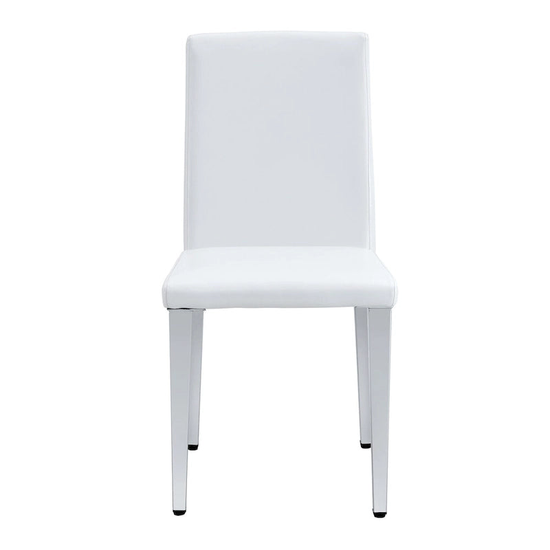 Chaises de salle à manger modernes avec pieds en métal, Chaise d'appoint, Chaise de cuisine sans accoudoirs pour salle à manger
