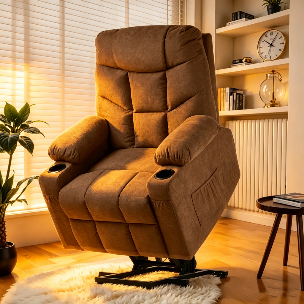 Fauteuil inclinable de massage et chauffant moderne