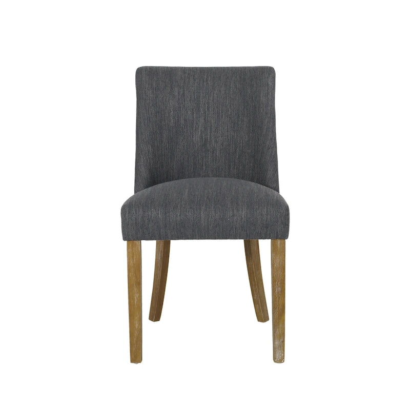 Chaises de salle à manger en tissu (deux chaises par ensemble).