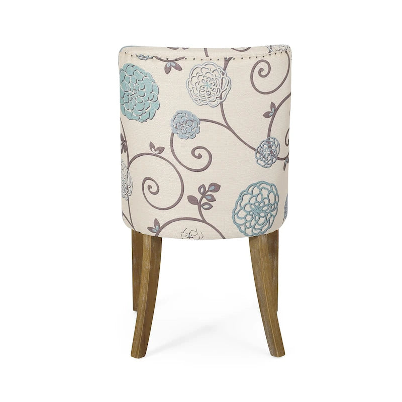 Chaises de salle à manger en tissu (deux chaises par ensemble).
