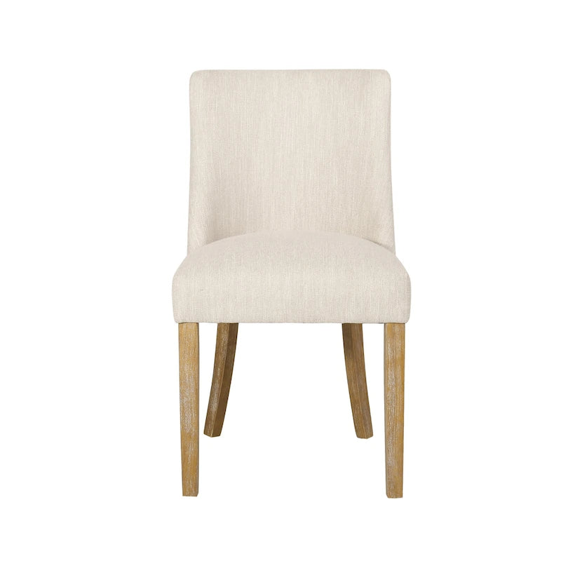Chaises de salle à manger en tissu (deux chaises par ensemble).