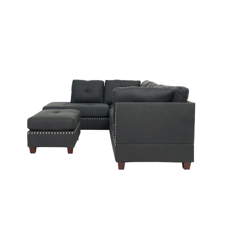 Ensemble de trois coussins réversibles pour chaise longue et canapé