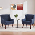 Ensemble de deux fauteuils capitonnés modernes