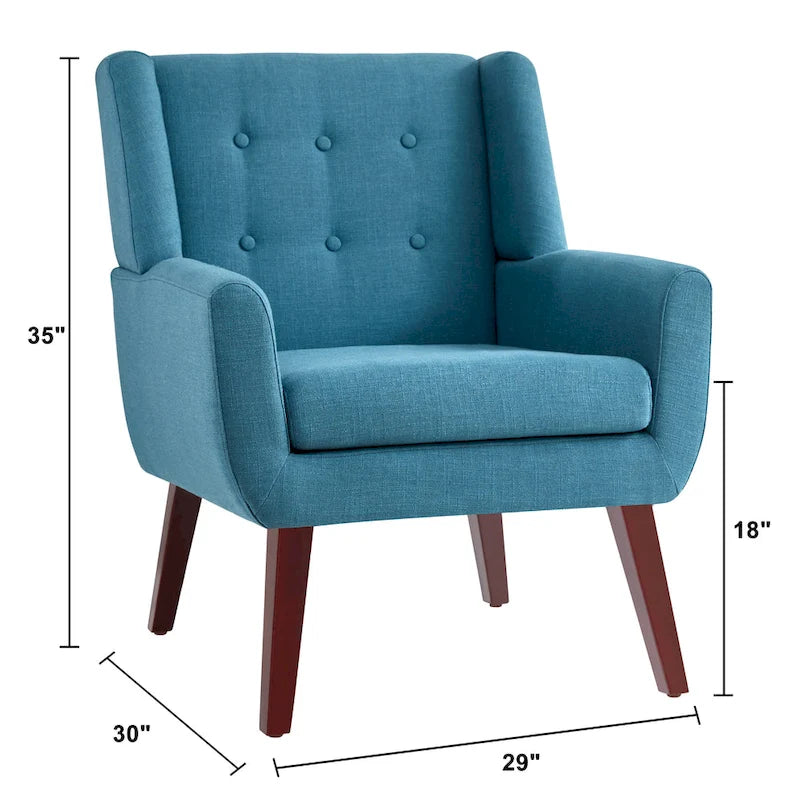 Ensemble de deux fauteuils capitonnés modernes