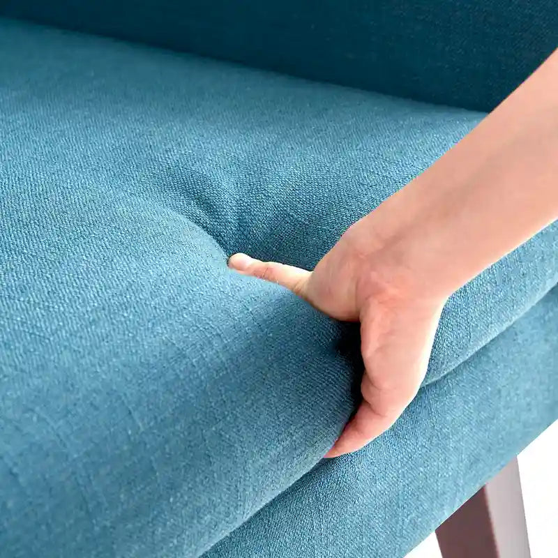 Ensemble de deux fauteuils capitonnés modernes