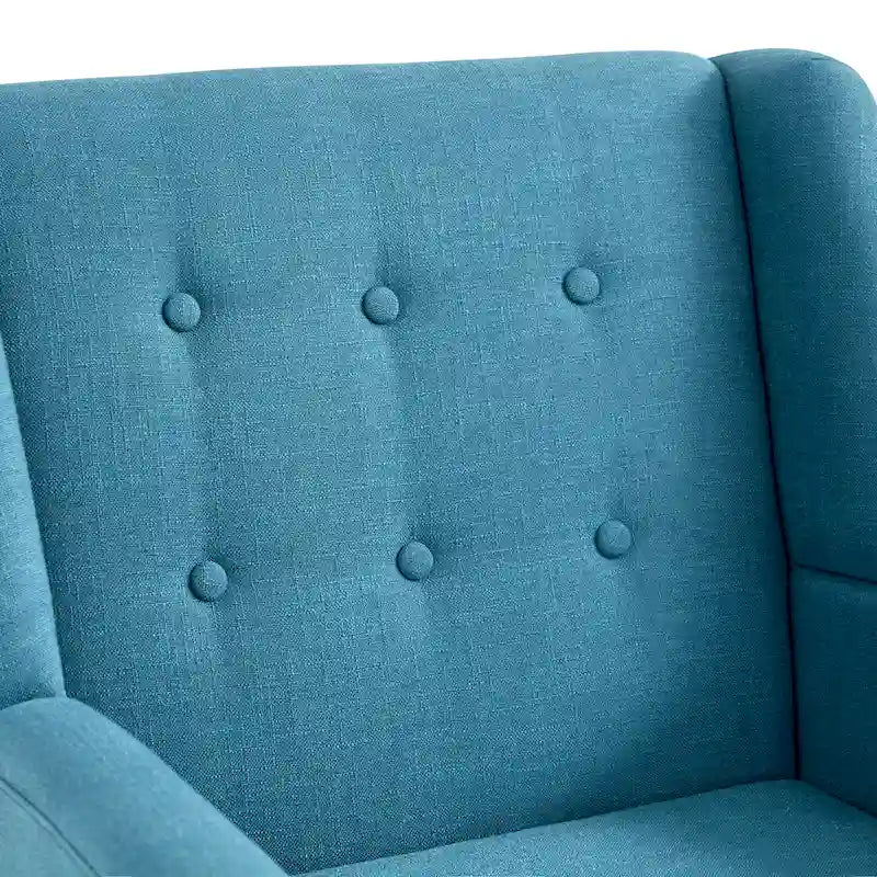 Ensemble de deux fauteuils capitonnés modernes