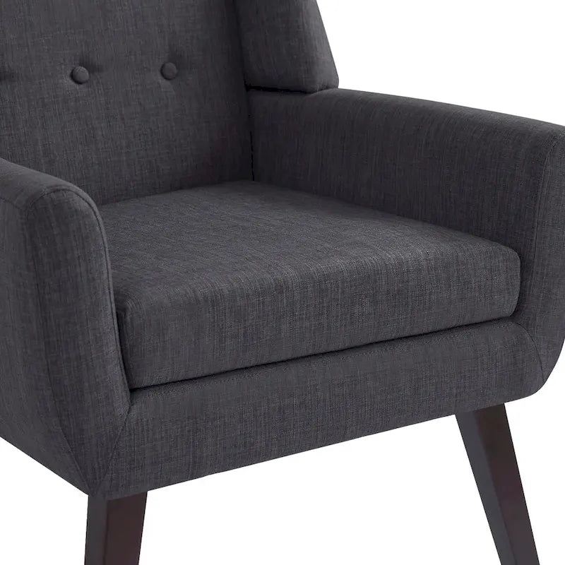 Ensemble de deux fauteuils capitonnés modernes