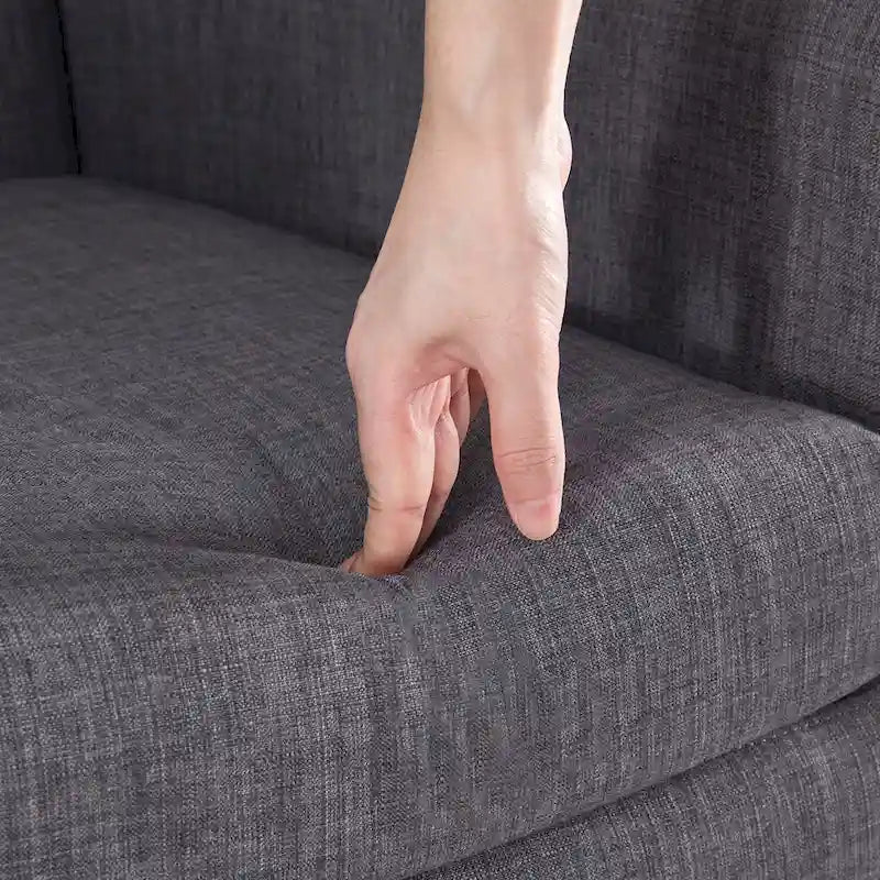 Ensemble de deux fauteuils capitonnés modernes