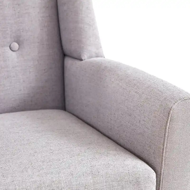 Ensemble de deux fauteuils capitonnés modernes