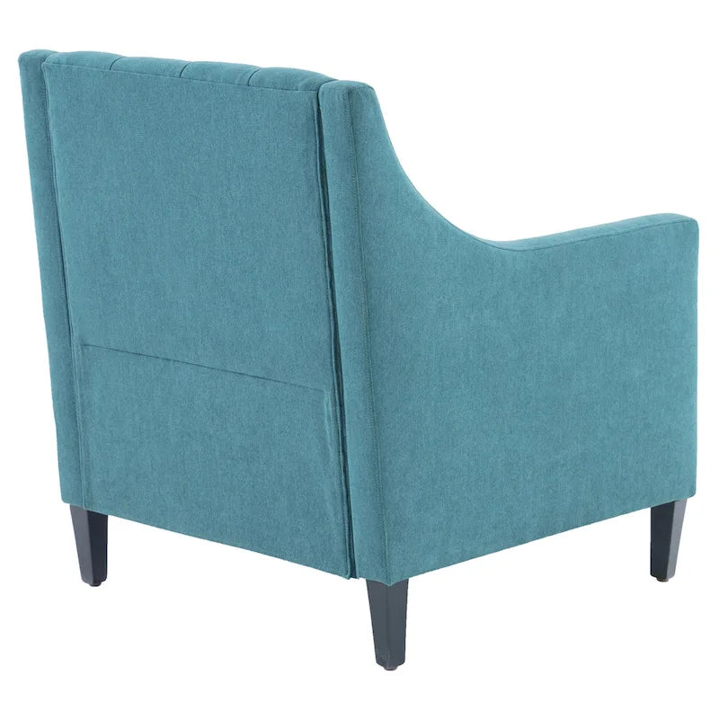 Fauteuil Comfort Club avec dossier (beige/bleu-vert foncé/bleu)