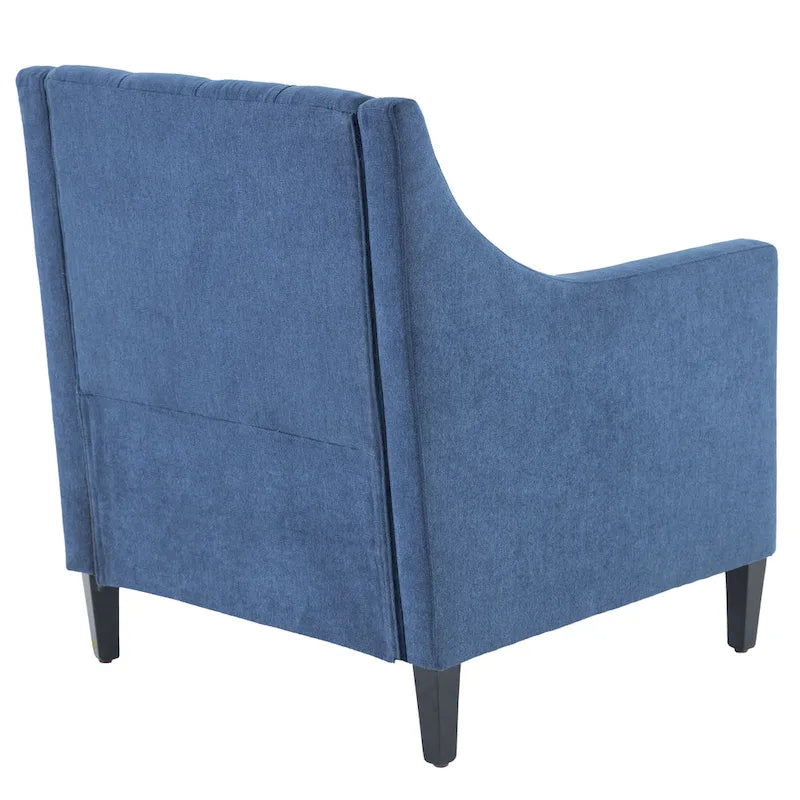 Fauteuil Comfort Club avec dossier (beige/bleu-vert foncé/bleu)