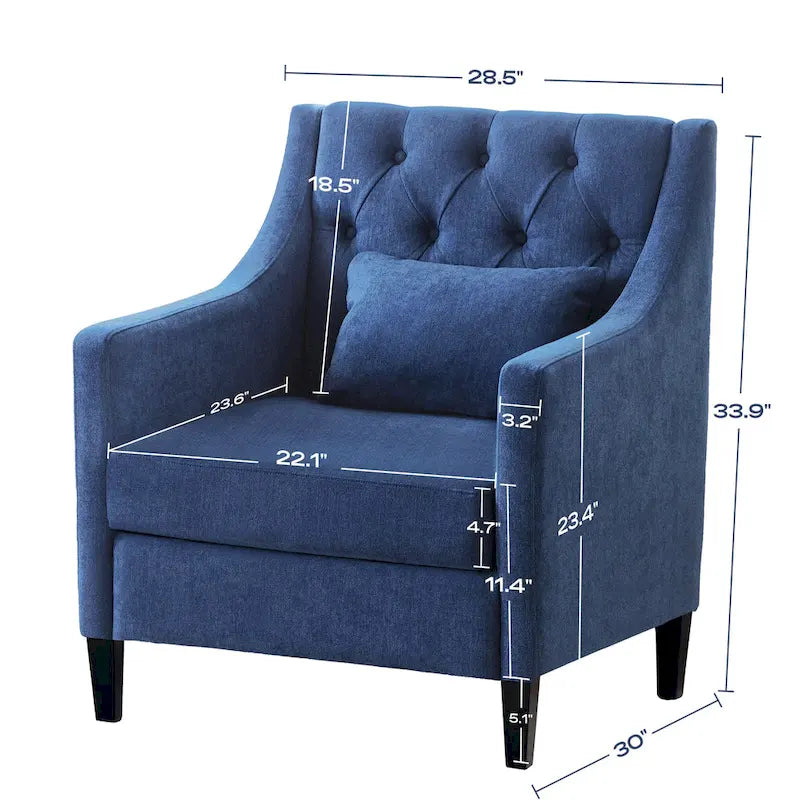 Fauteuil Comfort Club avec dossier (beige/bleu-vert foncé/bleu)
