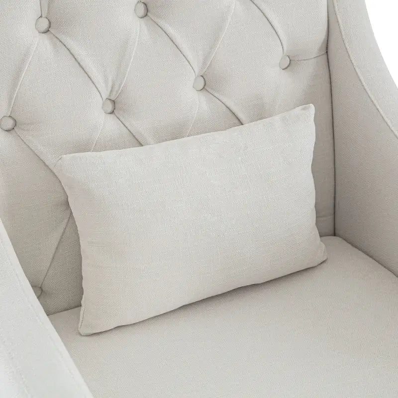 Fauteuil Comfort Club avec dossier (beige/bleu-vert foncé/bleu)