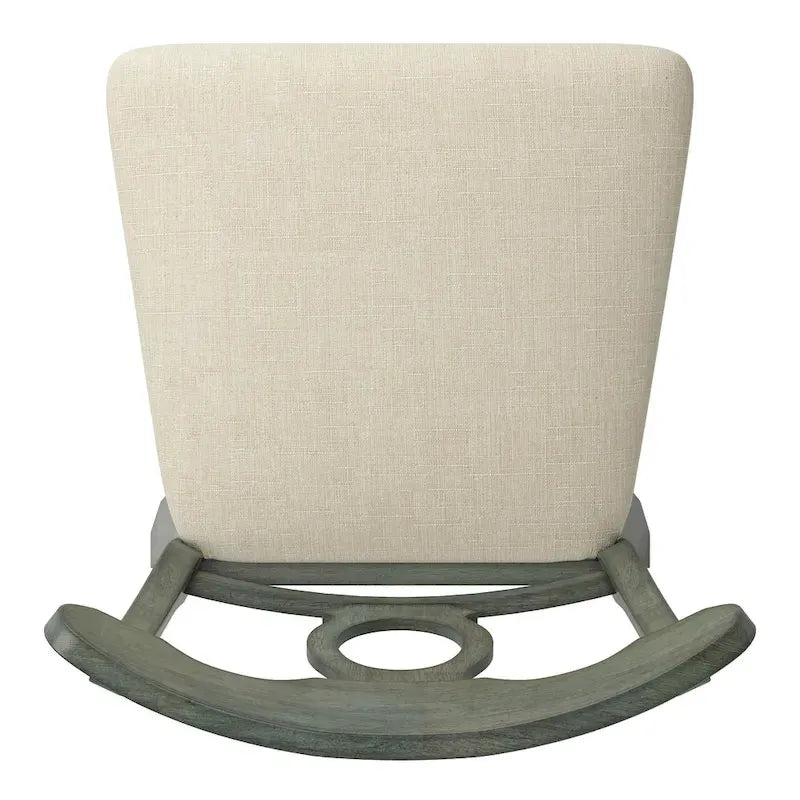 Chaise pivotante en bois avec dossier