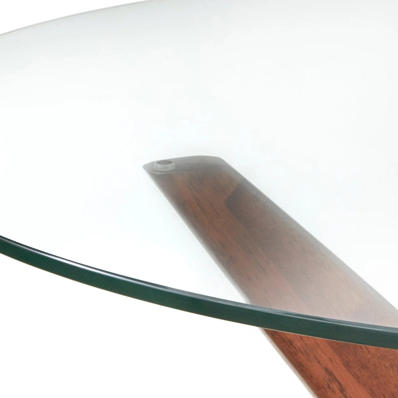 Table ronde en verre