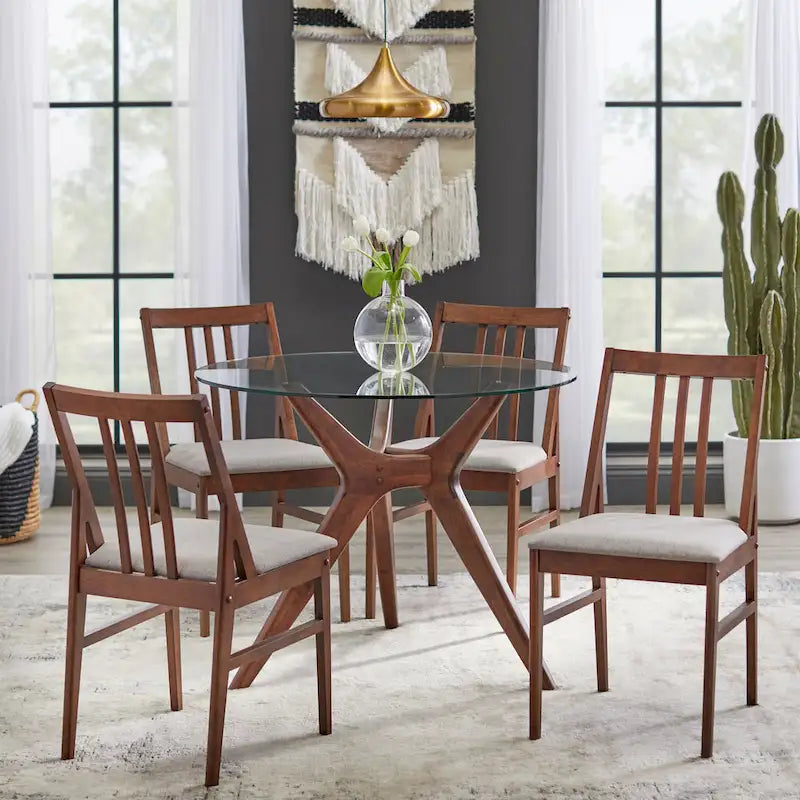 Table ronde en verre