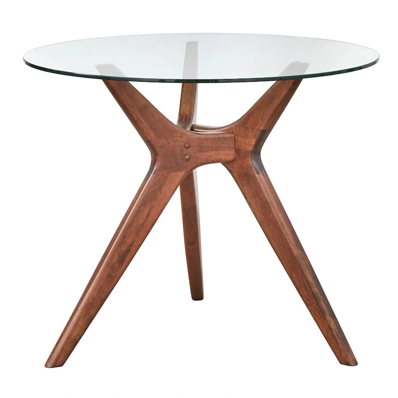 Table ronde en verre