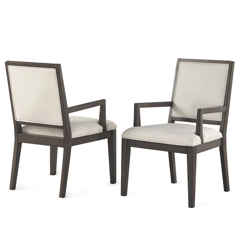Fauteuils en bois, lot de deux