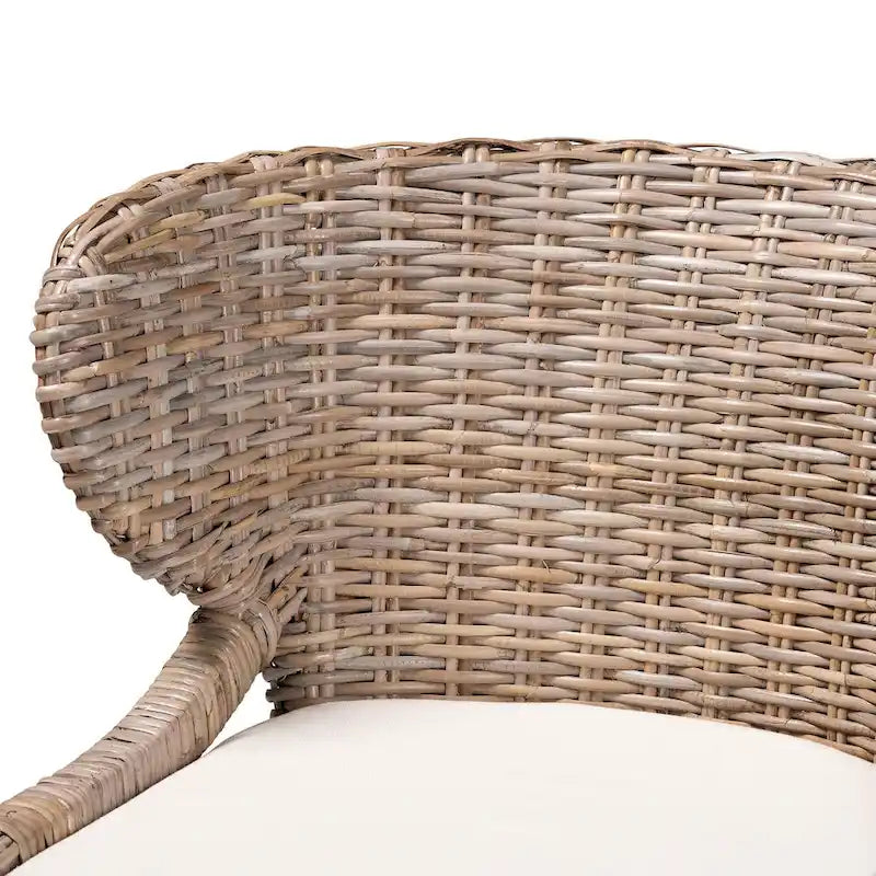 Chaises de salle à manger Bohème Grise Naturelle Kubura et Acajou