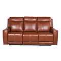 Fauteuil inclinable électrique en cuir pleine fleur de vache