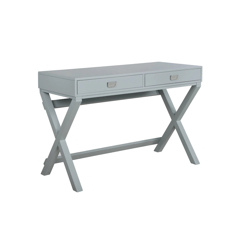 Bureau à cadre en X avec tiroirs