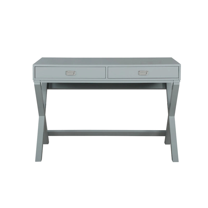 Bureau à cadre en X avec tiroirs