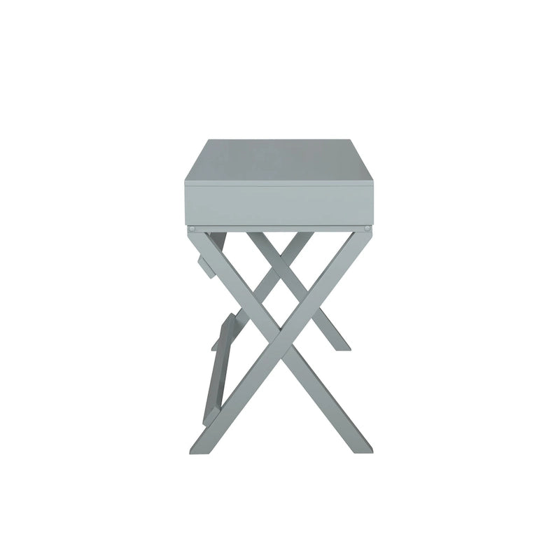 Bureau à cadre en X avec tiroirs