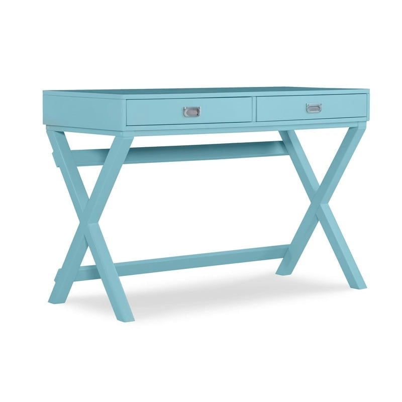 Bureau à cadre en X avec tiroirs