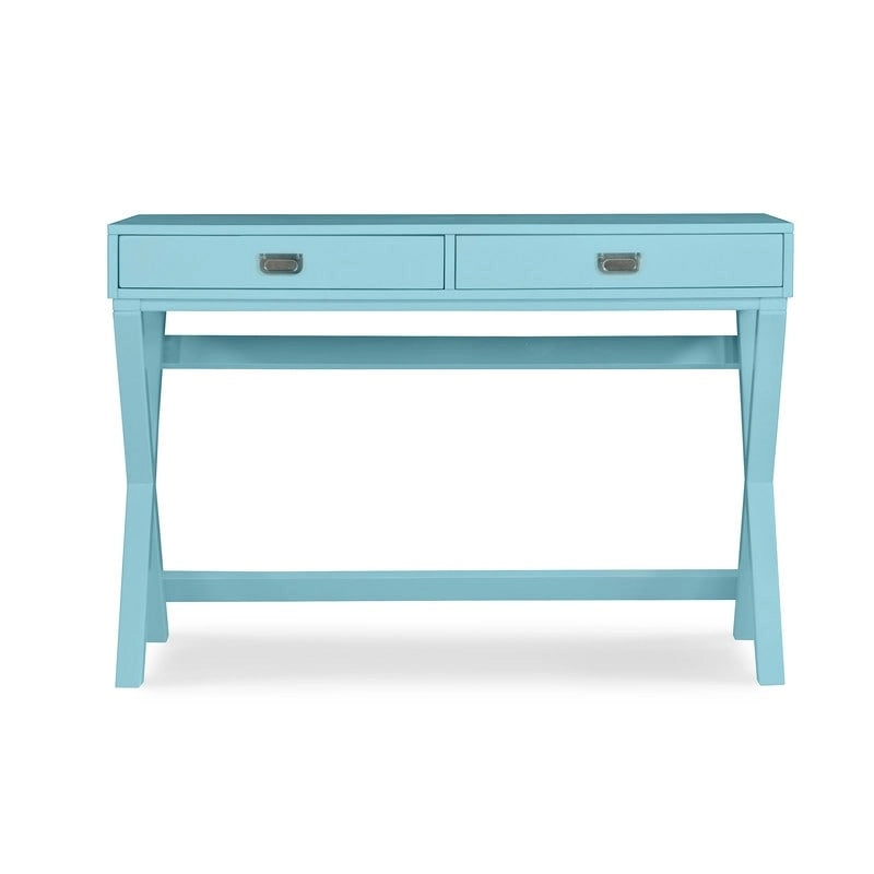 Bureau à cadre en X avec tiroirs