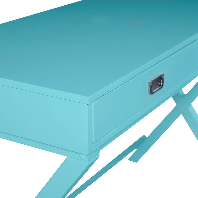 Bureau à cadre en X avec tiroirs