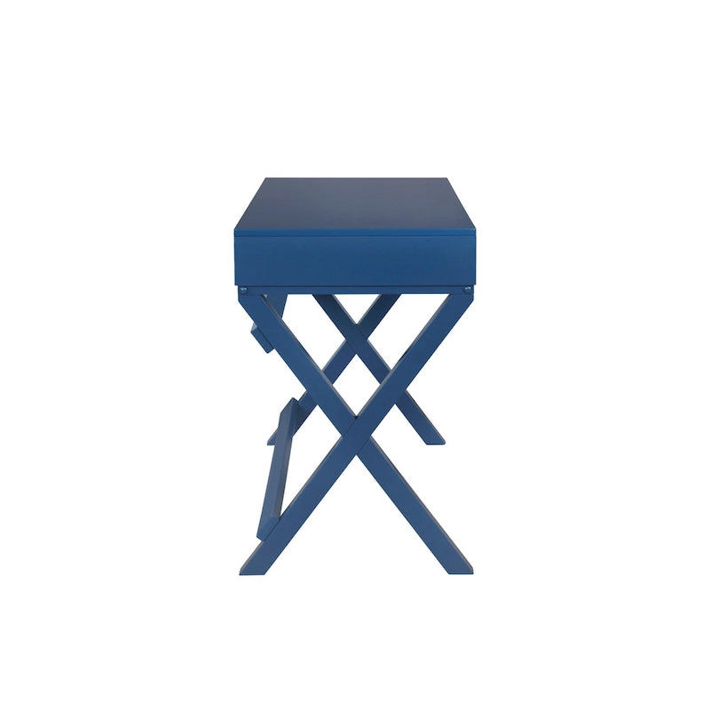 Bureau à cadre en X avec tiroirs