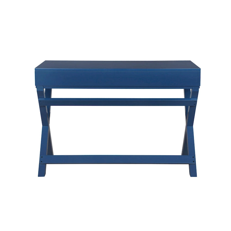 Bureau à cadre en X avec tiroirs