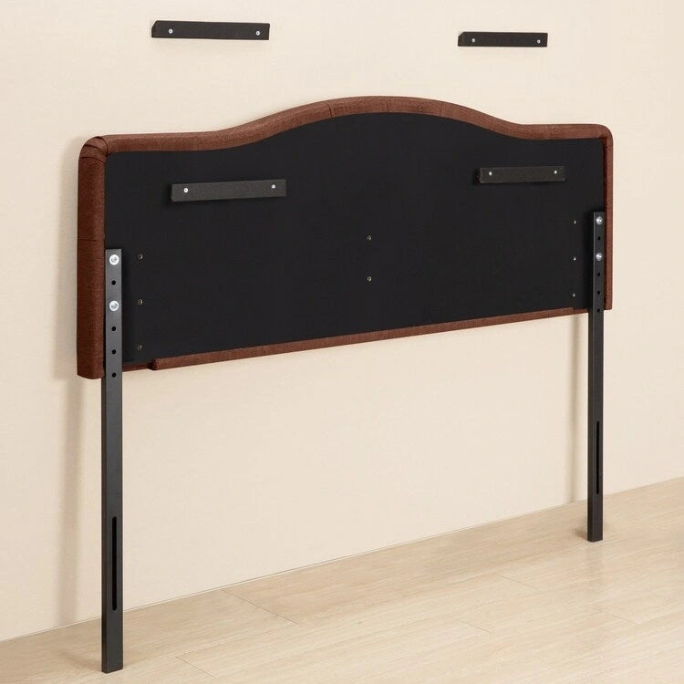 Tête de lit capitonnée embellie de boutons, tête de lit réglable en hauteur, tête de lit en tissu de haute qualité.
