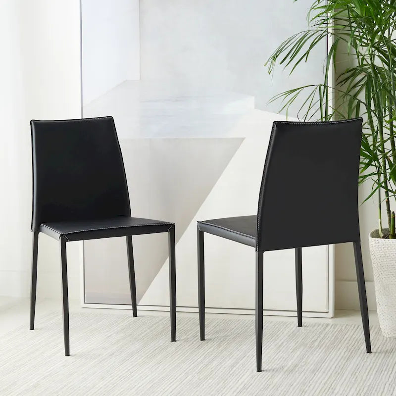 Chaises de salle à manger (lot de 2) – 55,1 cm de large x 43,9 cm de long x 83,1 cm de haut – 55,9 cm de large x 43,2 cm de profondeur x 83,8 cm de haut