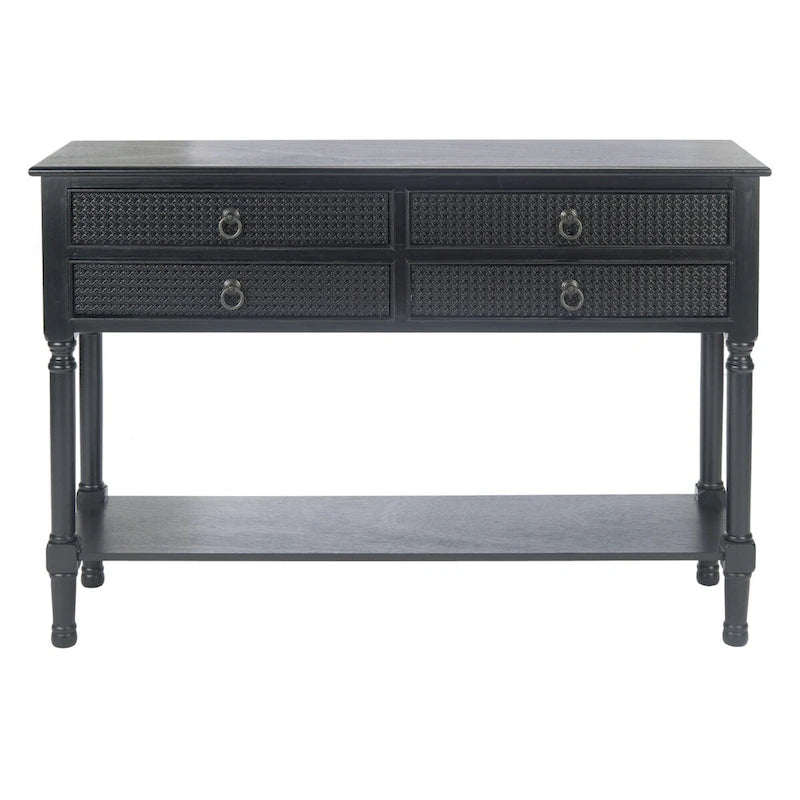 Console à quatre tiroirs - 42 pouces de large x 13 pouces de long x 29,5 pouces de haut - 42 pouces de large x 13 pouces de profondeur x 30 pouces de haut