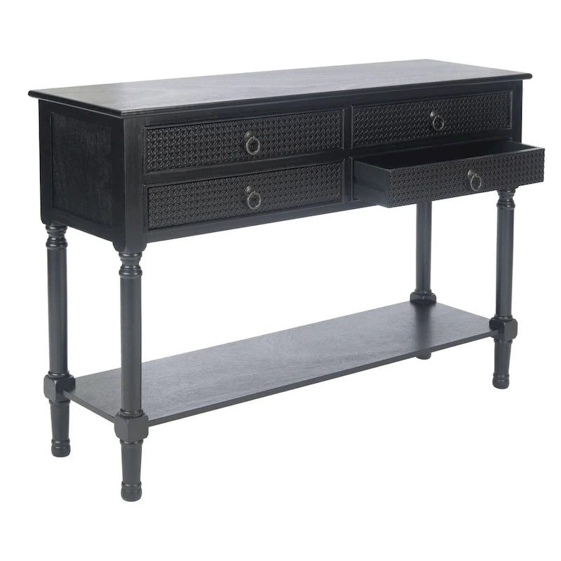 Console à quatre tiroirs - 42 pouces de large x 13 pouces de long x 29,5 pouces de haut - 42 pouces de large x 13 pouces de profondeur x 30 pouces de haut