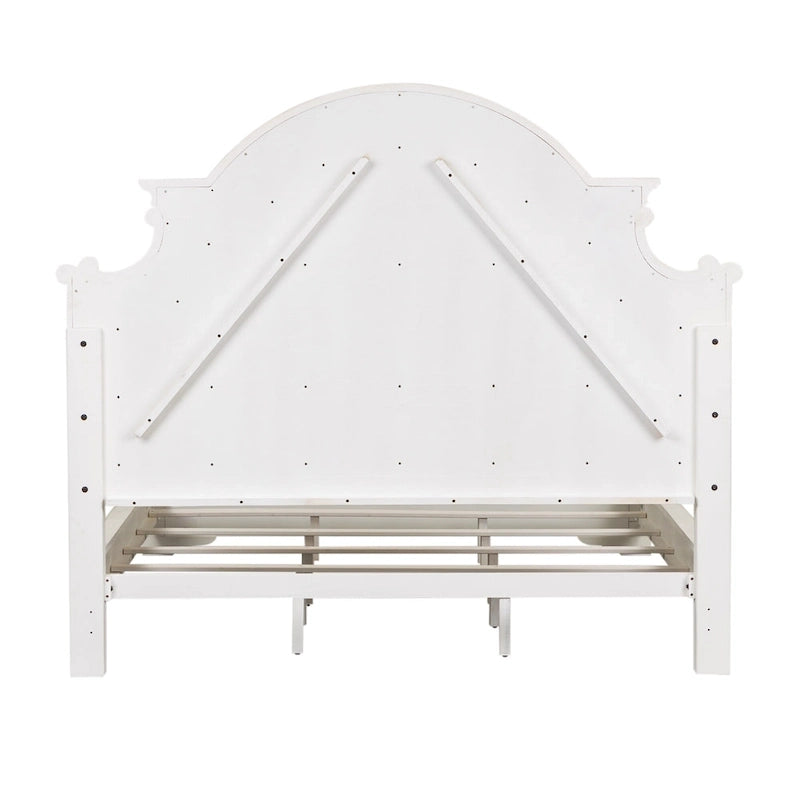 Lit capitonné Magnolia Manor, et ensemble commode et miroir
