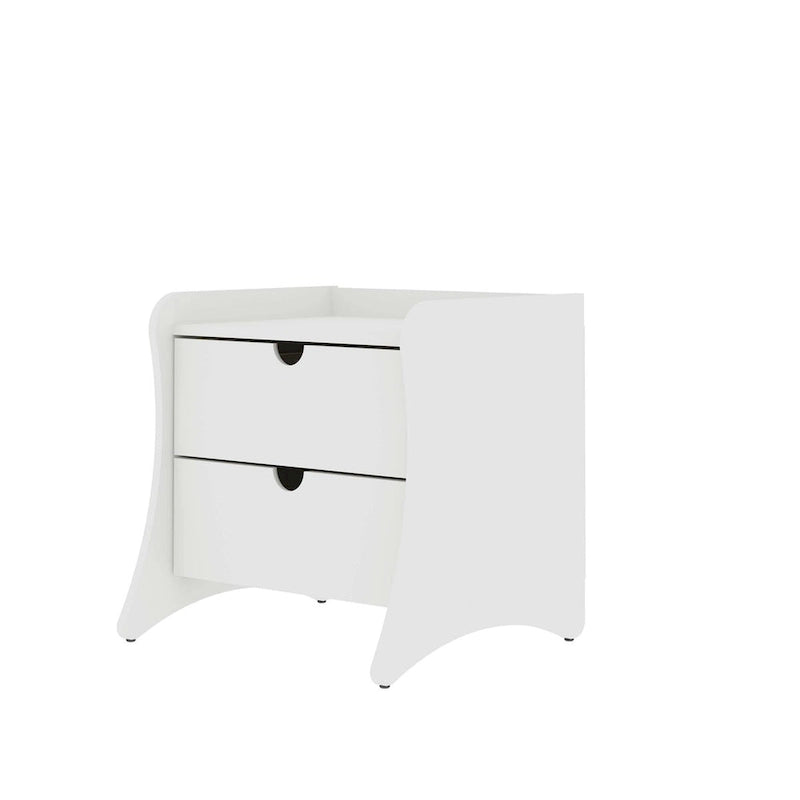 Ensemble de coiffeuse et table de chevet modernes, style médiéval, deux pièces