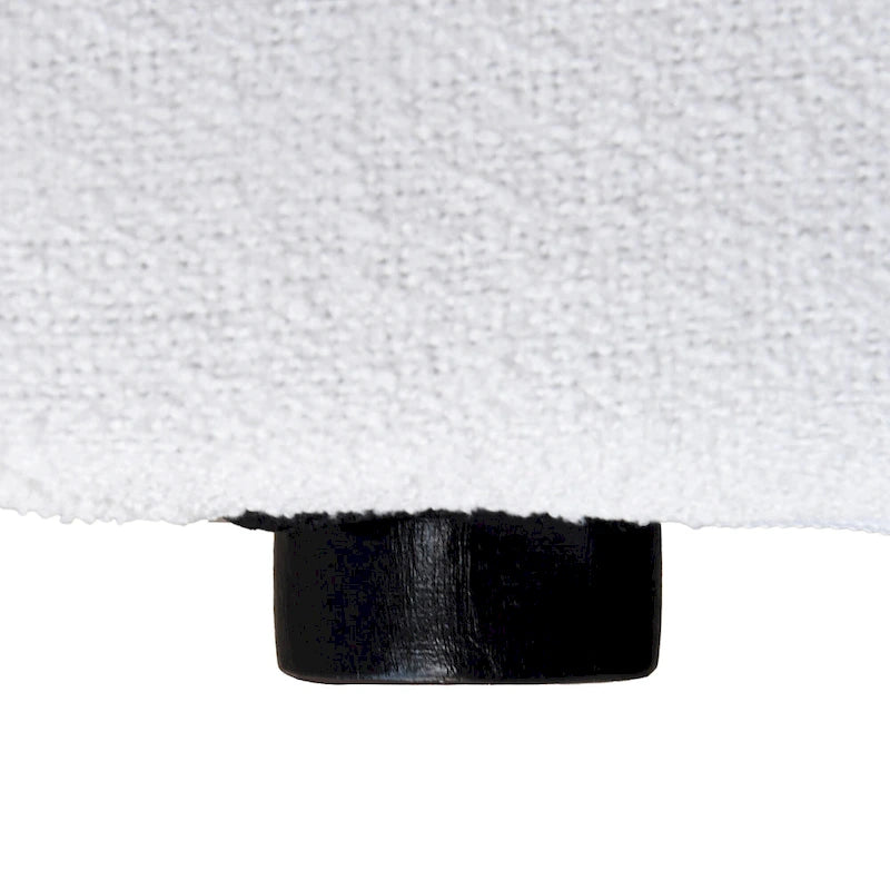 Canapé d'angle en plumes, 5 places, avec pouf