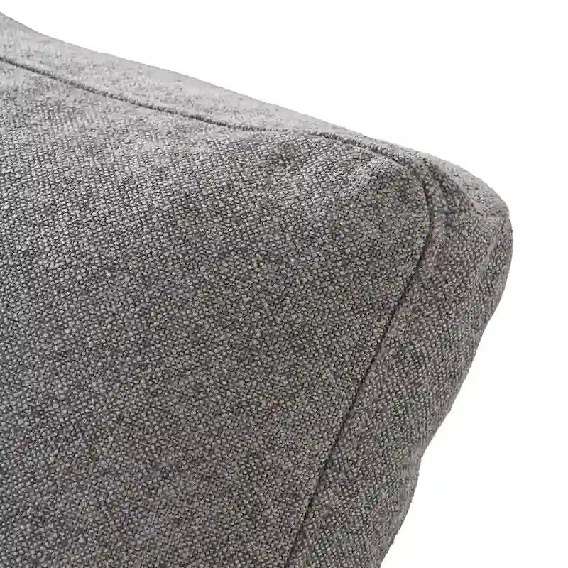 Canapé d'angle en plumes, 5 places, avec pouf