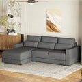 Canapé d'angle modulaire en forme de L de 92,9 po de largeur avec coussins et 3 oreillers